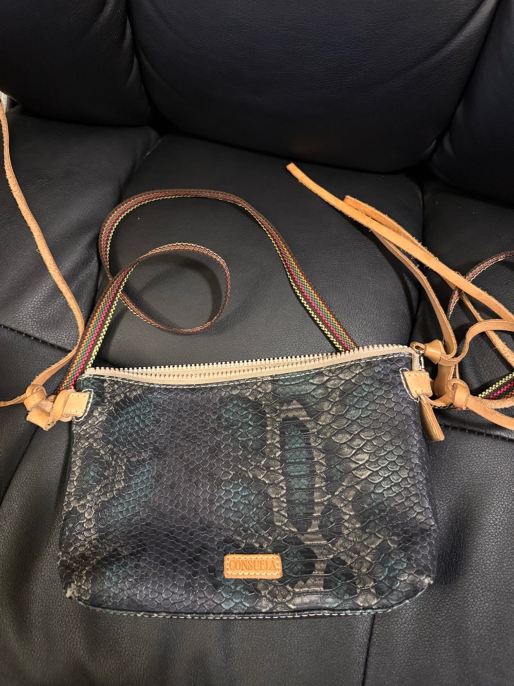 Consuela Rattler Crossbody 8x5 zip closure - Picture 5 of 8